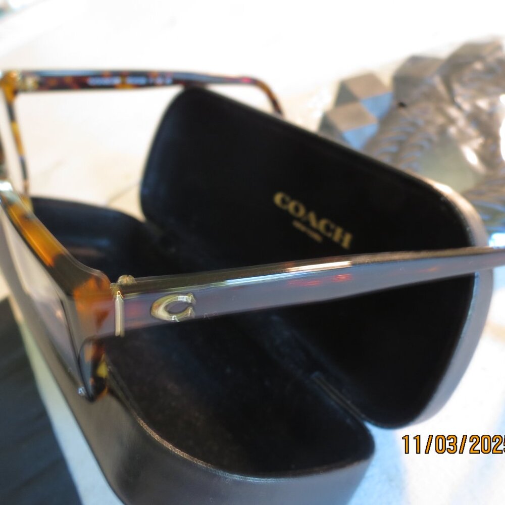 Coach Frames Hc6129 Glasses Black/Tortoise Color … - image 4